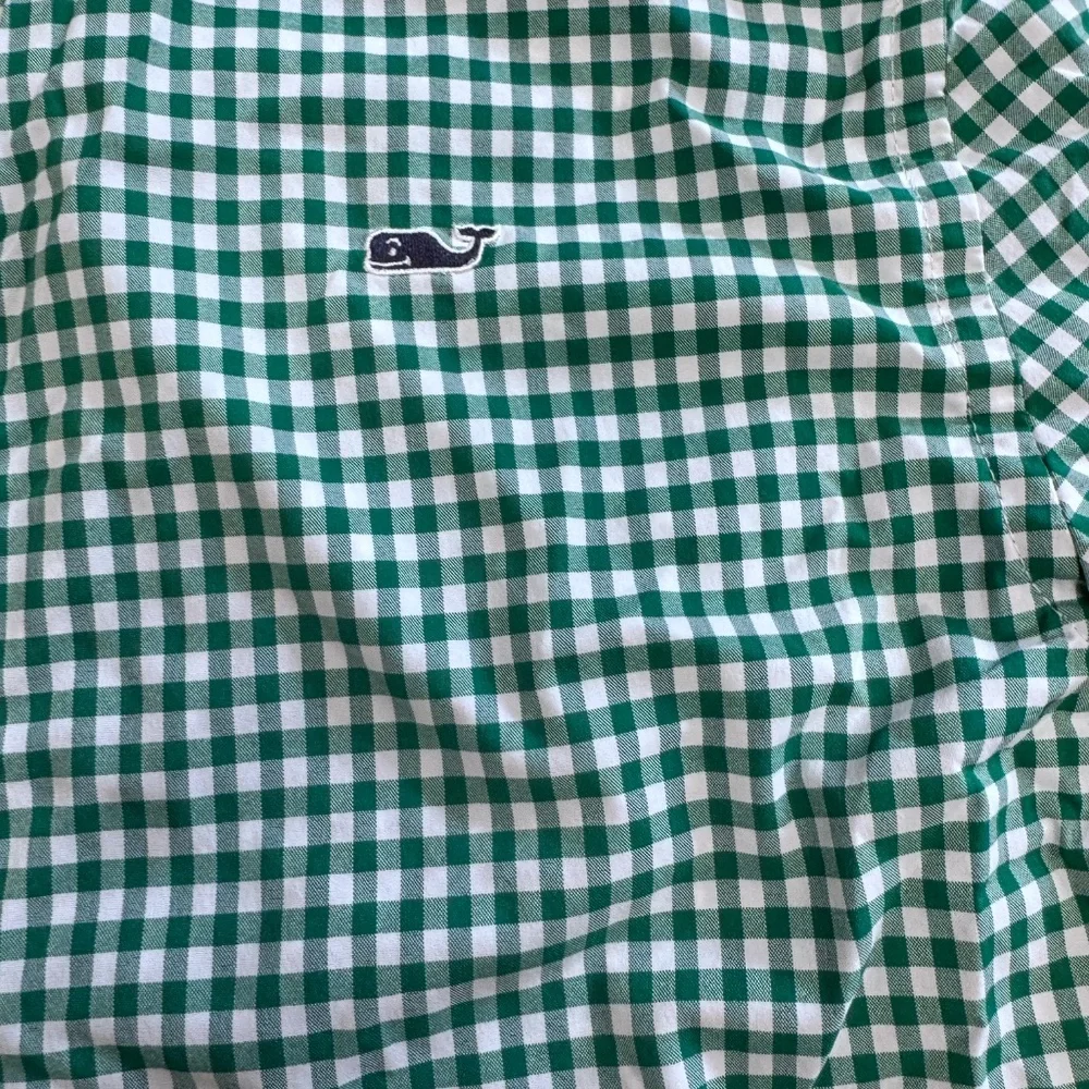 Vineyard Vines Performance Boys Gingham Button Down Shirt Size Small - Picture 4 of 5